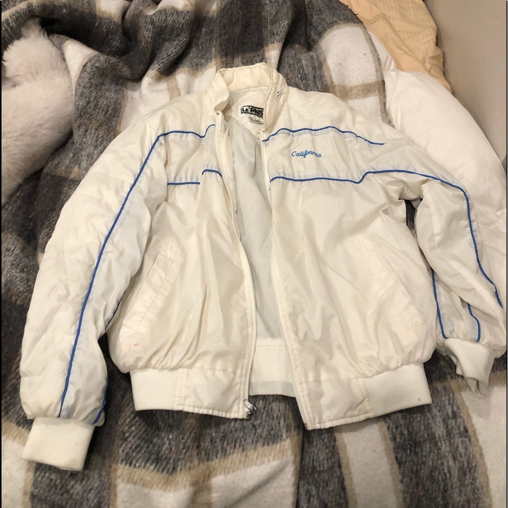 cute white/blue windbreaker